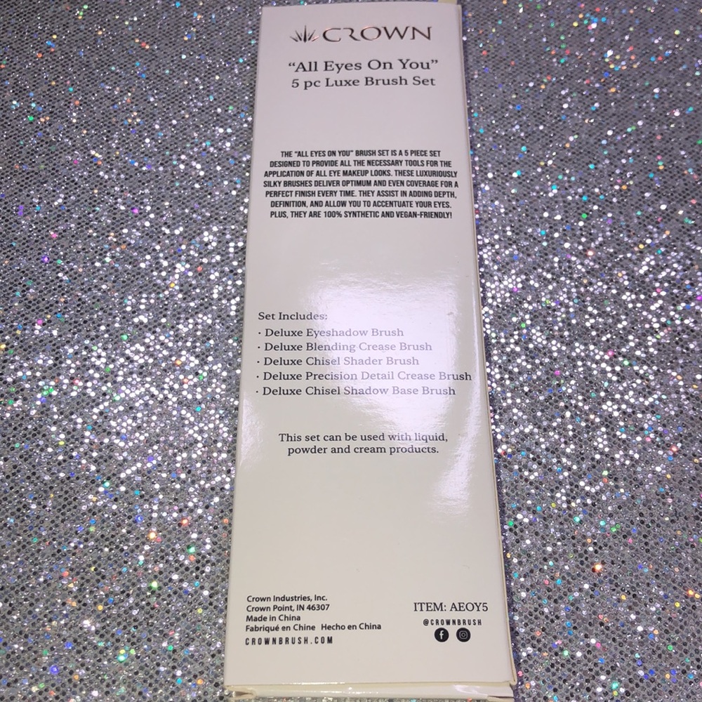 👸🏽🆕👸🏽Crown All Eyes On You 5pc Luxe Brush Set - Picture 5 of 6